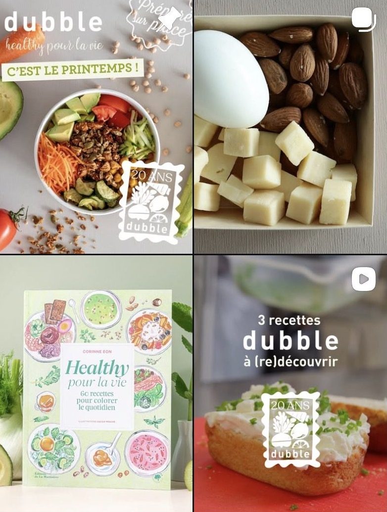 Dubble – Animation du compte Instagram